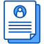 Resume icon for downloadable CV and work history documents
